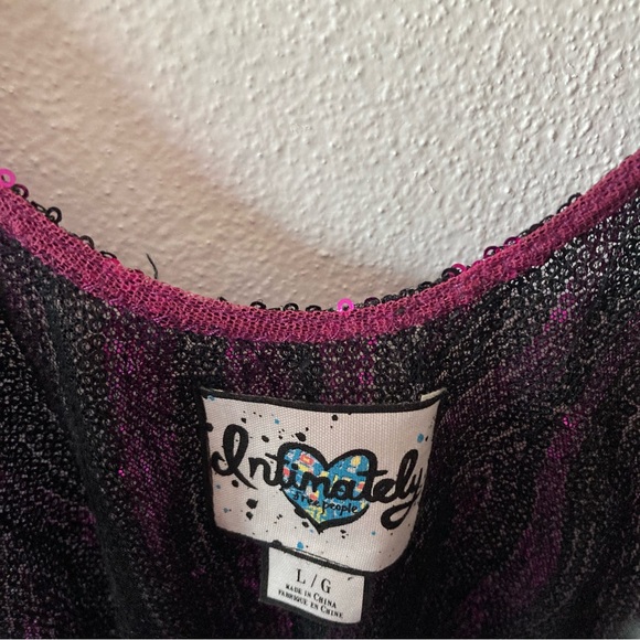 Intimately Free People Pink and Black Mini Sequin Dress - Picture 4 of 5